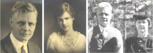 Left to right: Albert De Lange, Demaris De Lange, Albert J. De Lange and wife Demaris De Lange